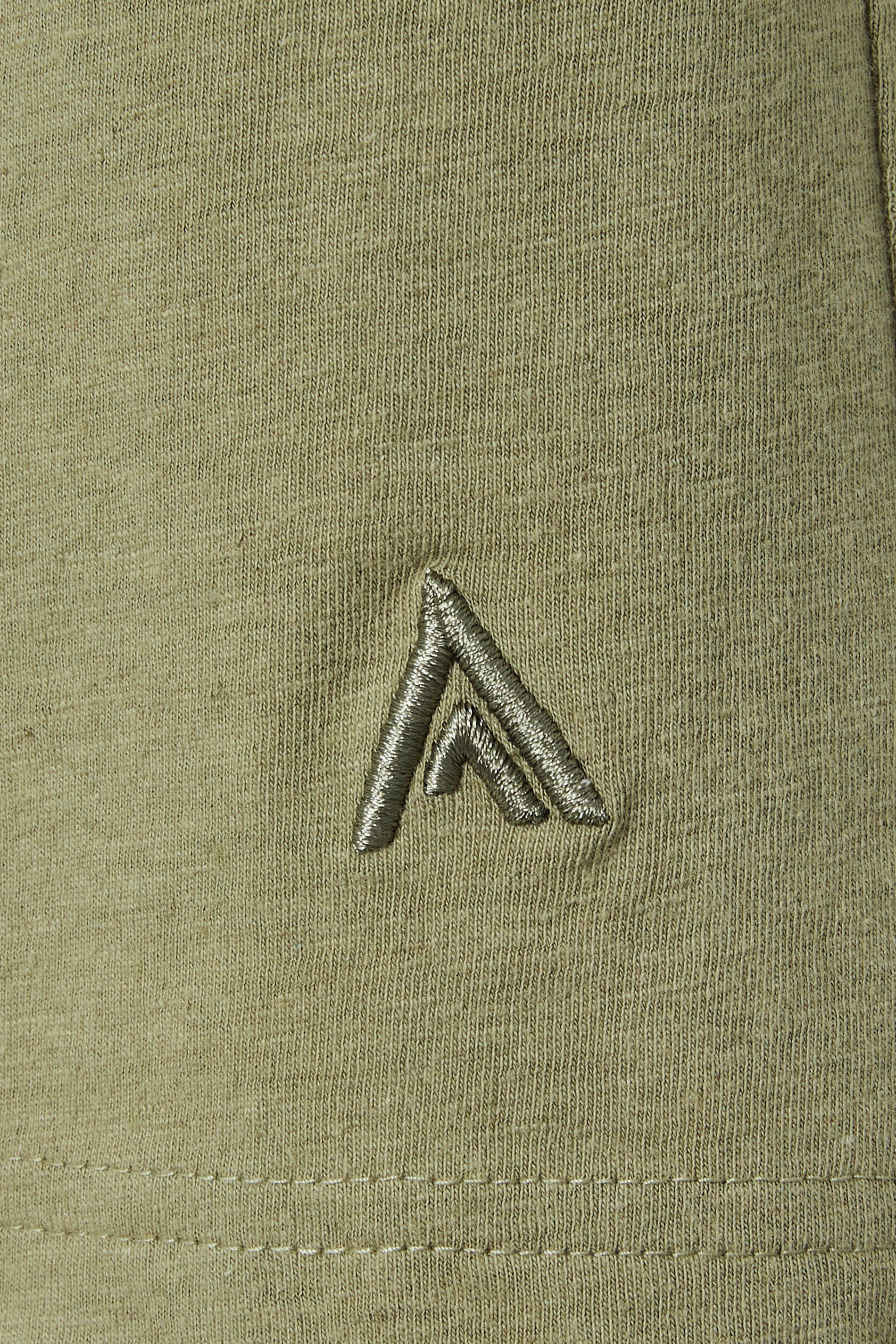 STUDIO A Big & Tall Khaki Green Linen Shorts | BadRhino 3