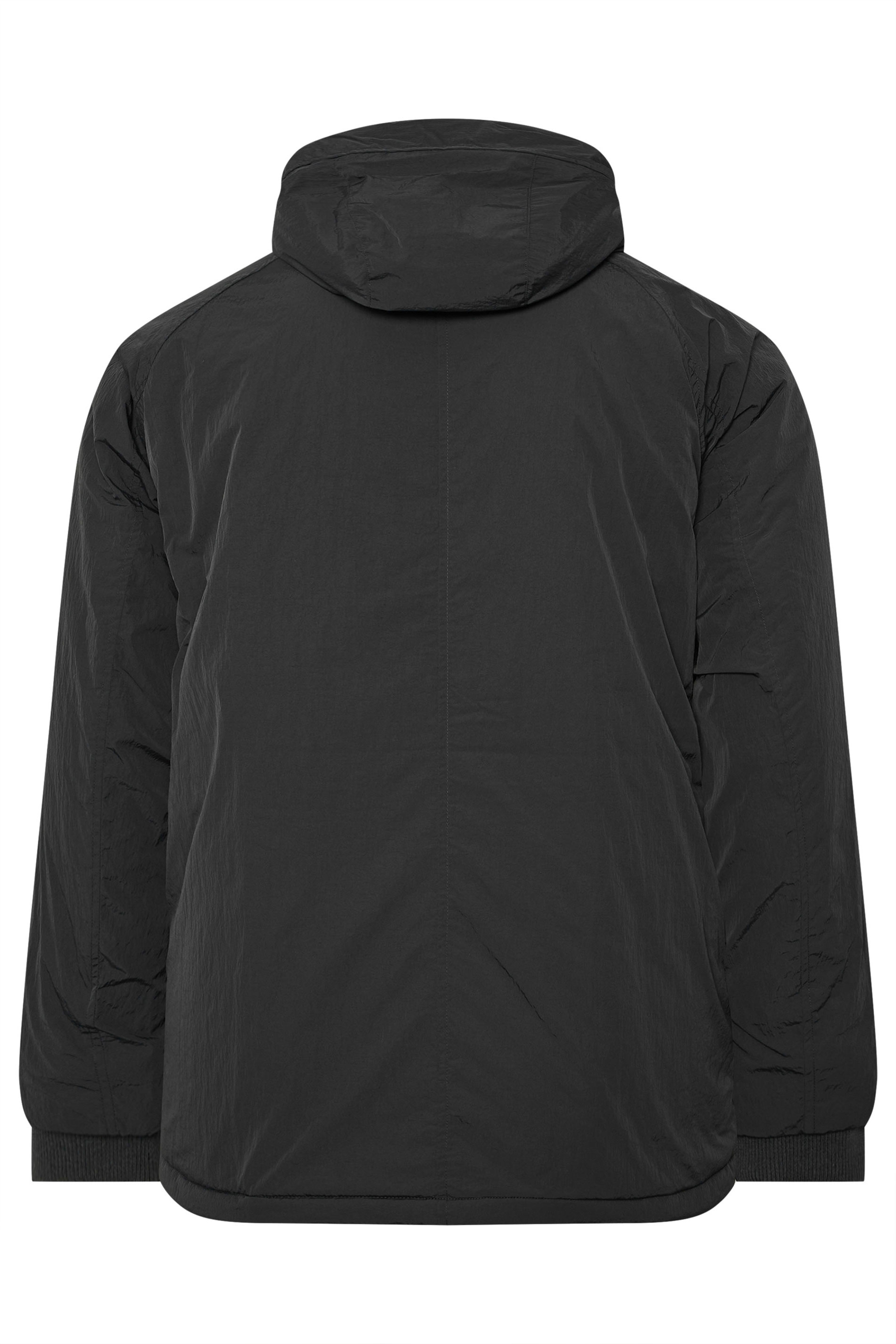 LYLE & SCOTT Big & Tall Black Tactical Parka Coat | BadRhino 4