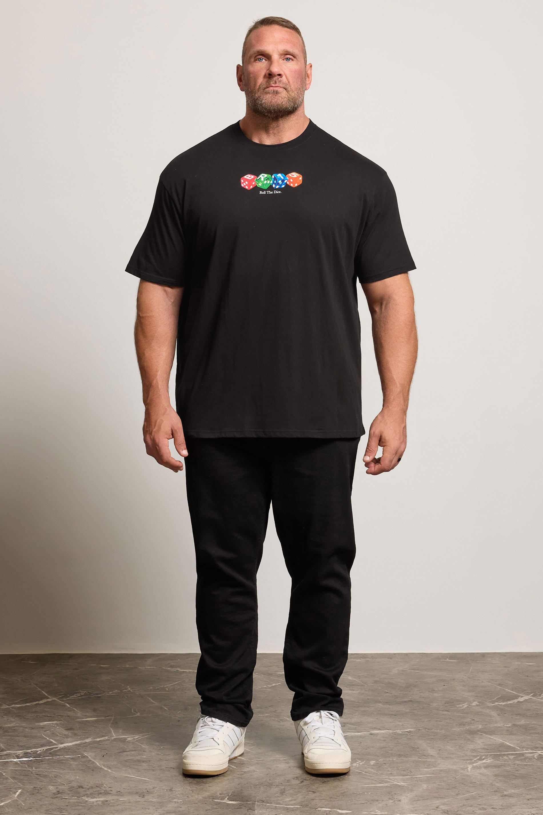 BadRhino Big & Tall Black Dice Graphic T-Shirt | BadRhino 2