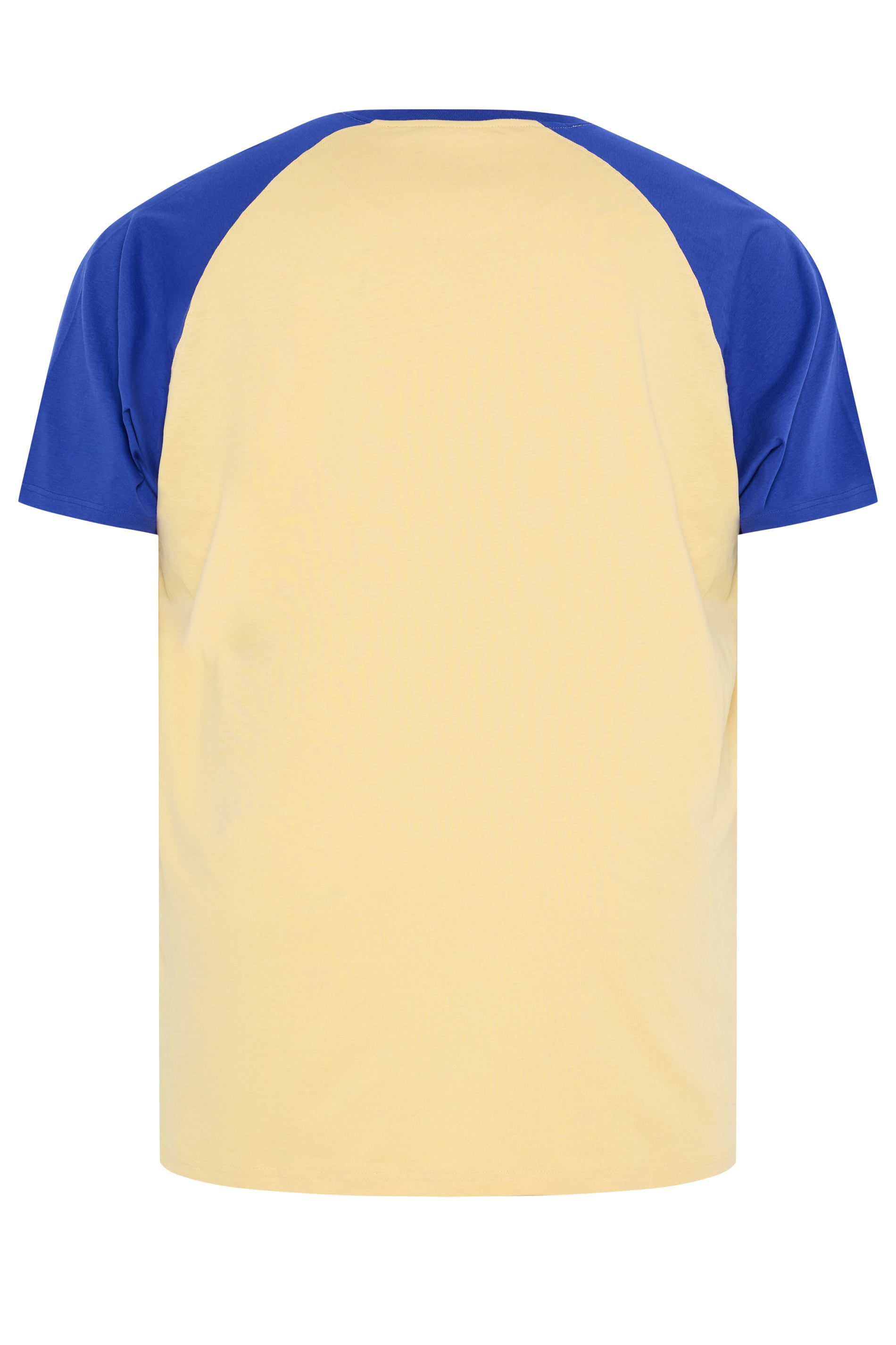 KAM Big & Tall Yellow 'Hawaii Surf' Raglan T-Shirt | BadRhino 2