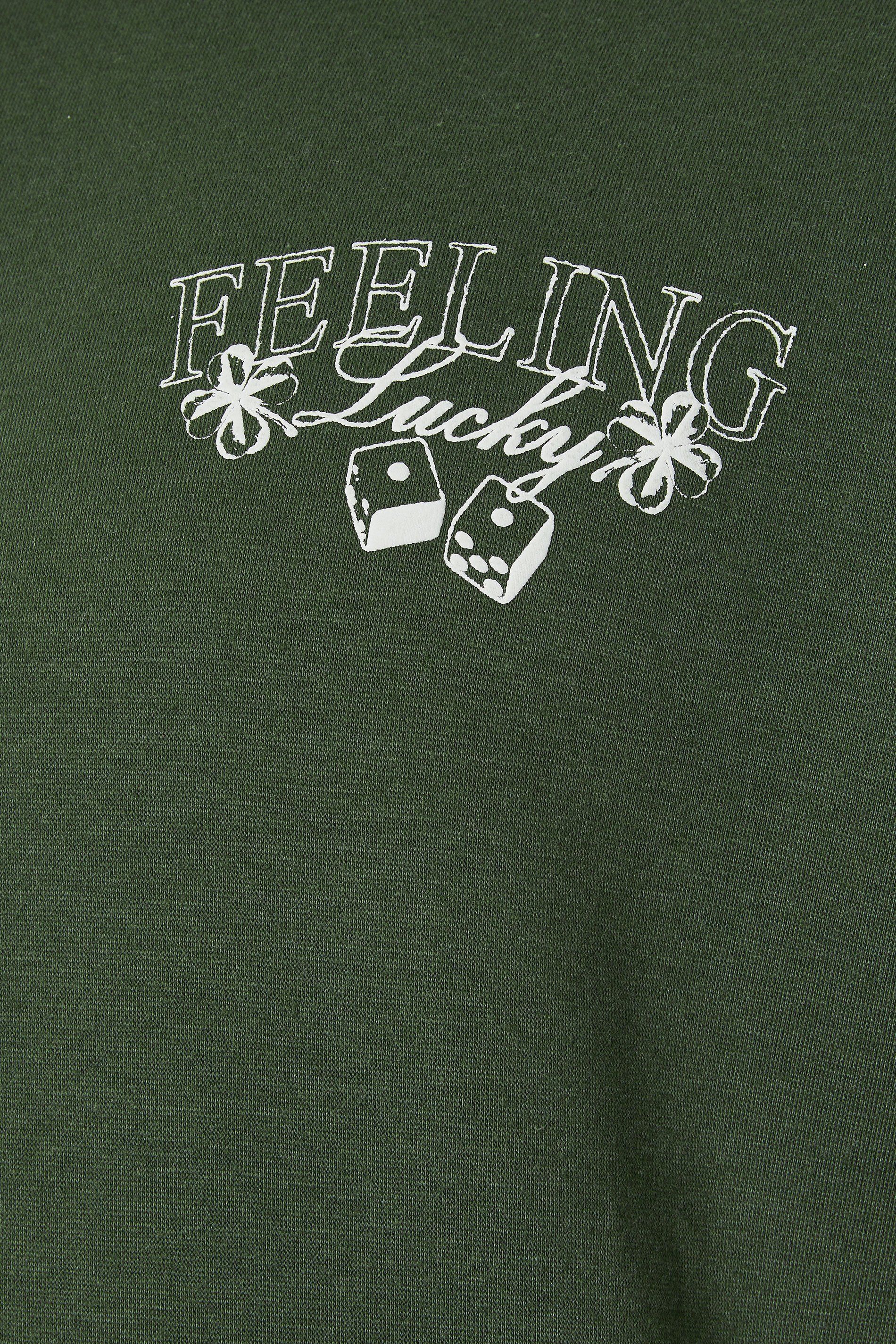 BadRhino Big & Tall Dark Green Feeling Lucky Hoodie | BadRhino 8