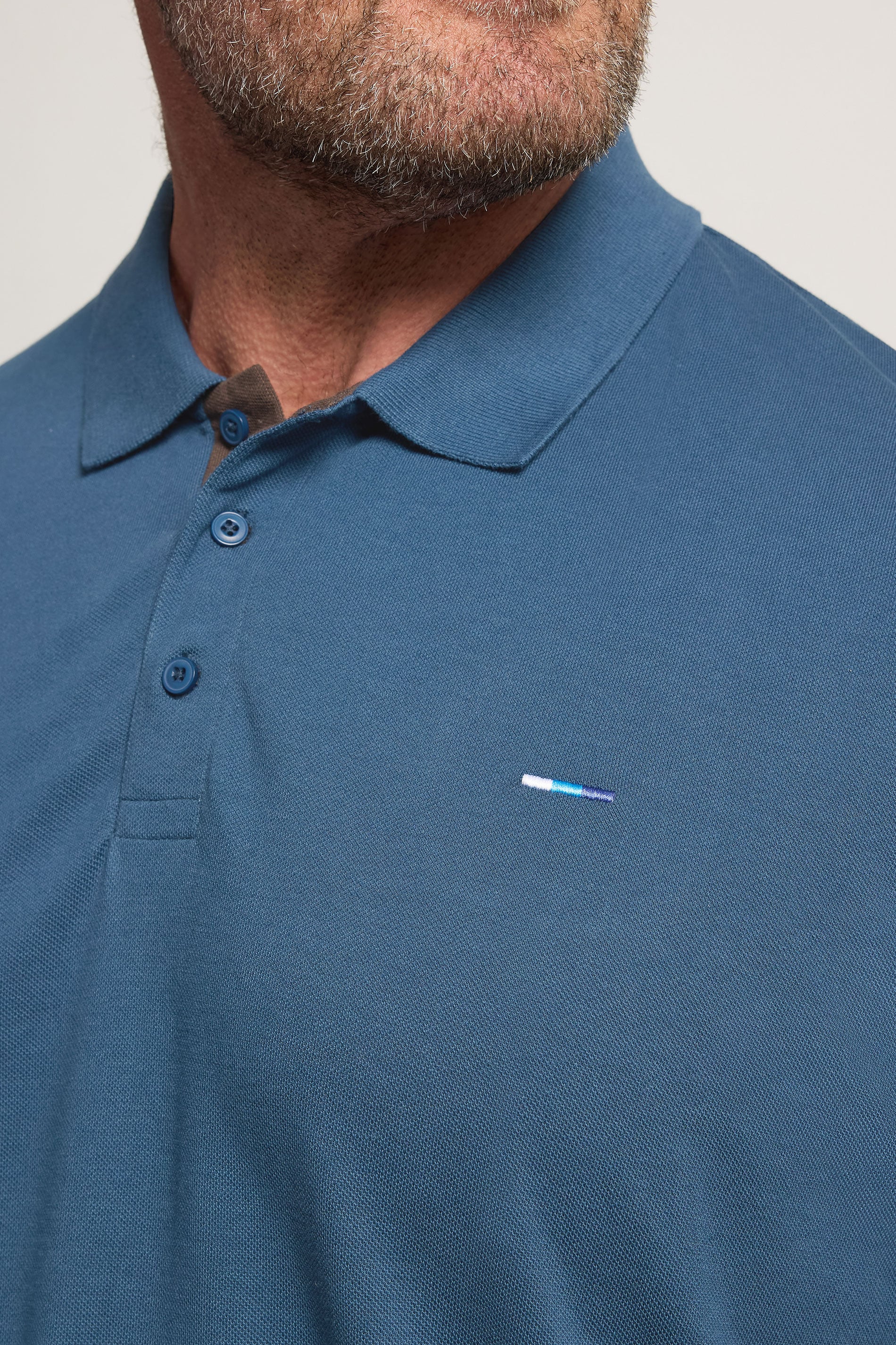 BadRhino Big & Tall Teal Blue Short Sleeve Polo Shirt | BadRhino 4