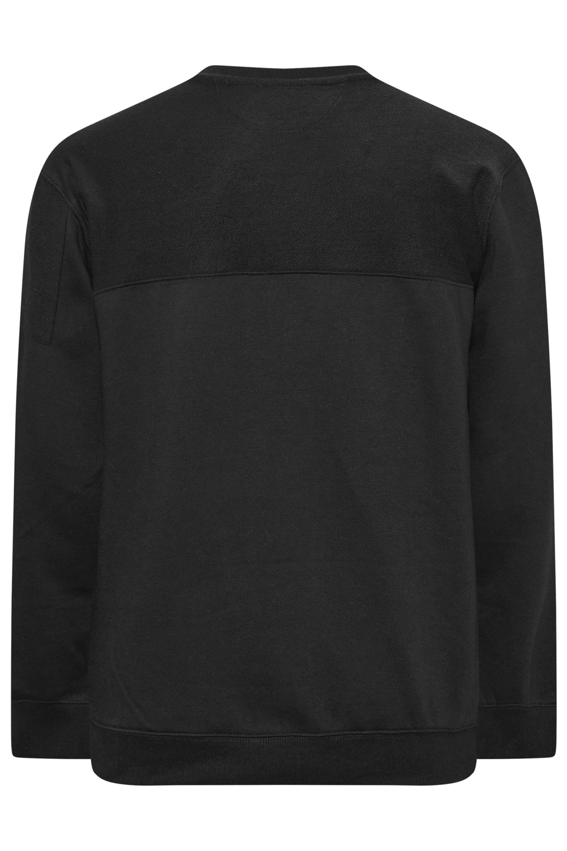 FIRETRAP Big & Tall Navy Blue Olsen Sweatshirt | BadRhino 2