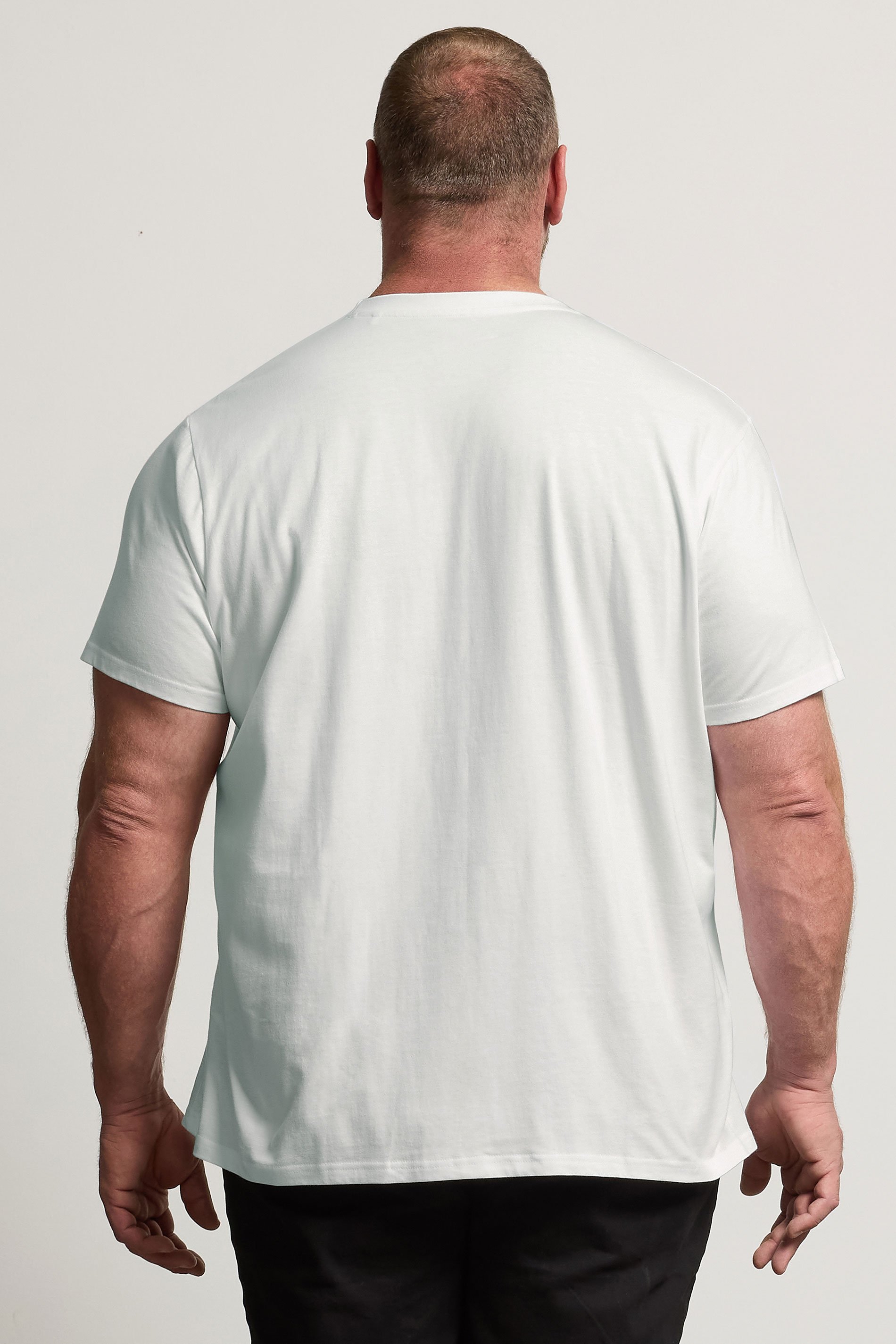 BadRhino Big & Tall White Skull Cocktail Graphic T-Shirt | BadRhino 3