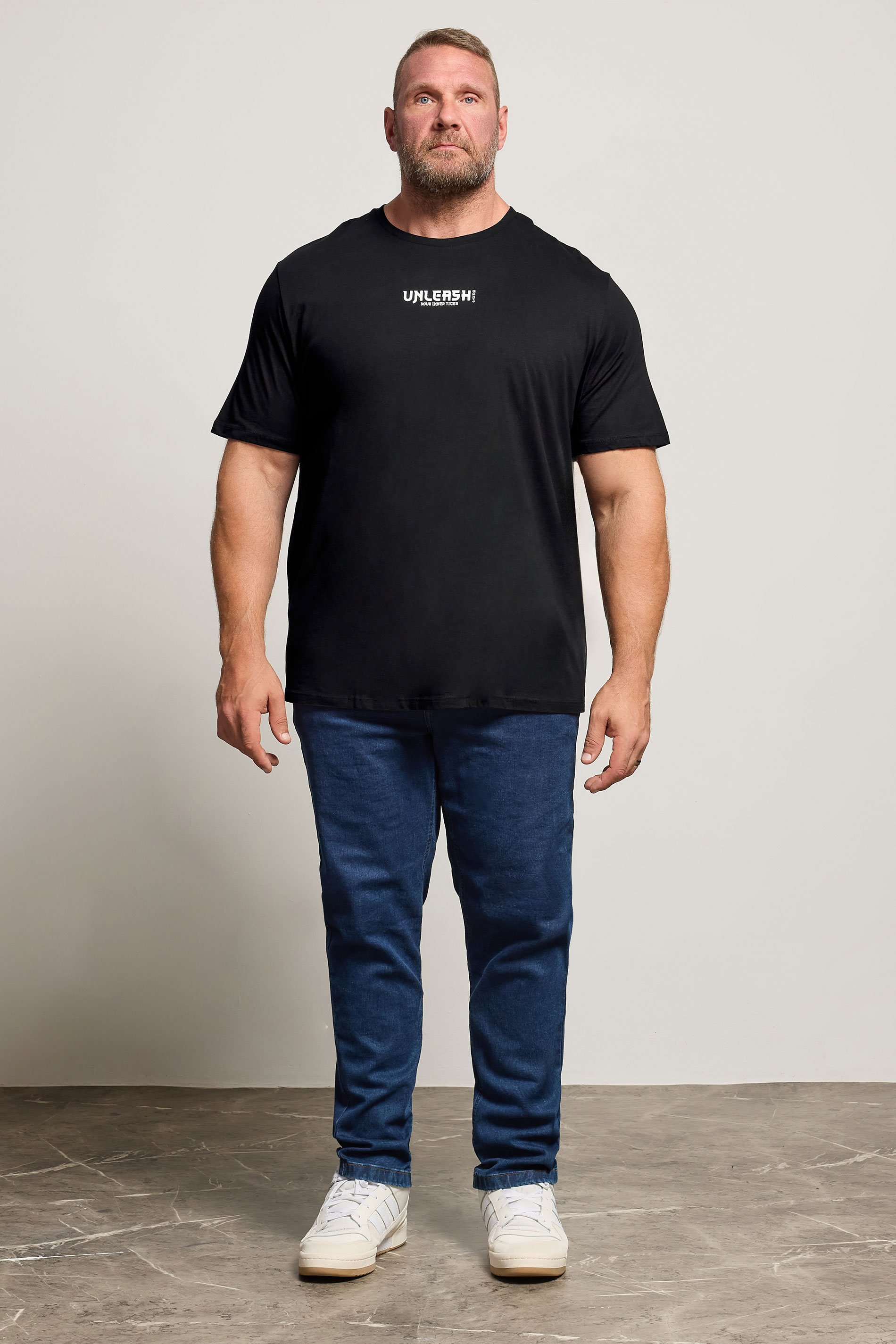 JACK & JONES Big & Tall Black Tiger Graphic T-Shirt | BadRhino 2