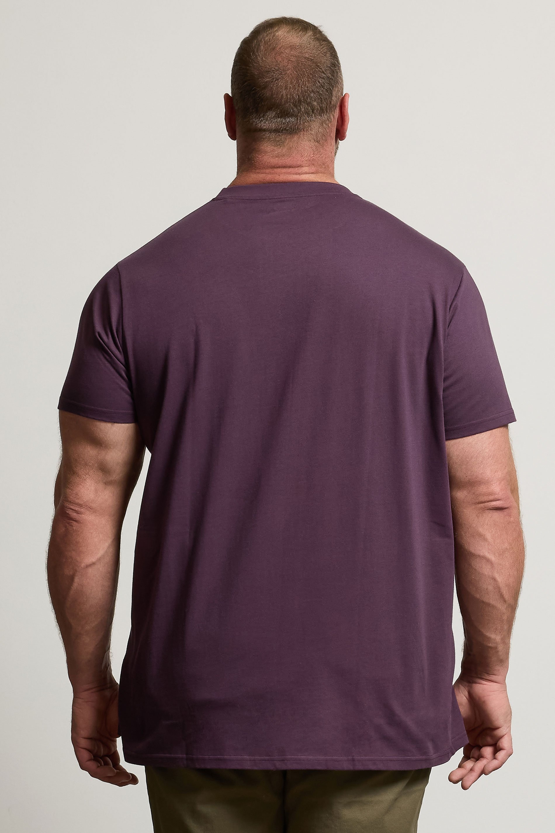 BadRhino Big & Tall Dark Purple Extra Long Core T-Shirt | BadRhino 3