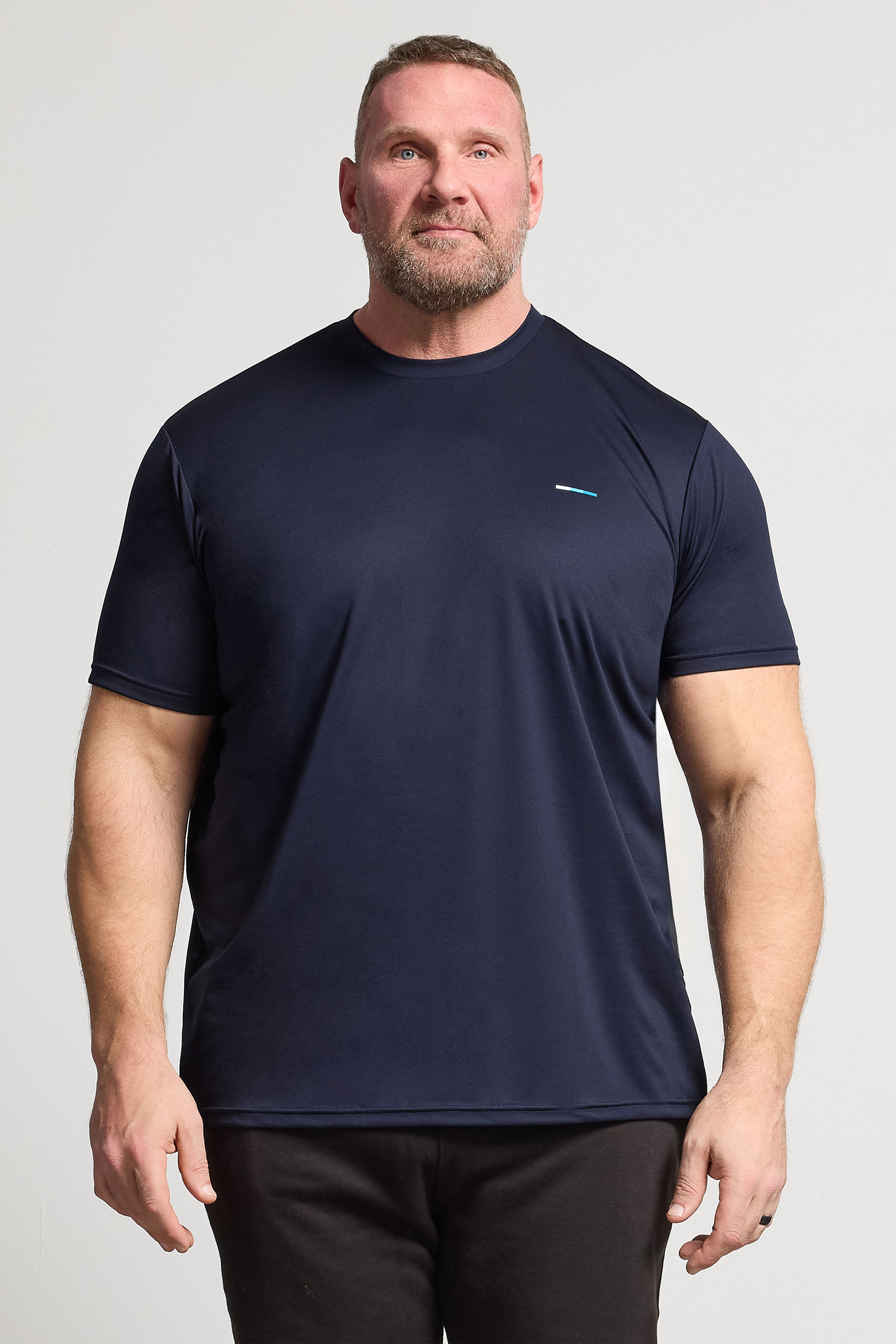 BadRhino Big & Tall Navy Blue Active T-Shirt | BadRhino 1