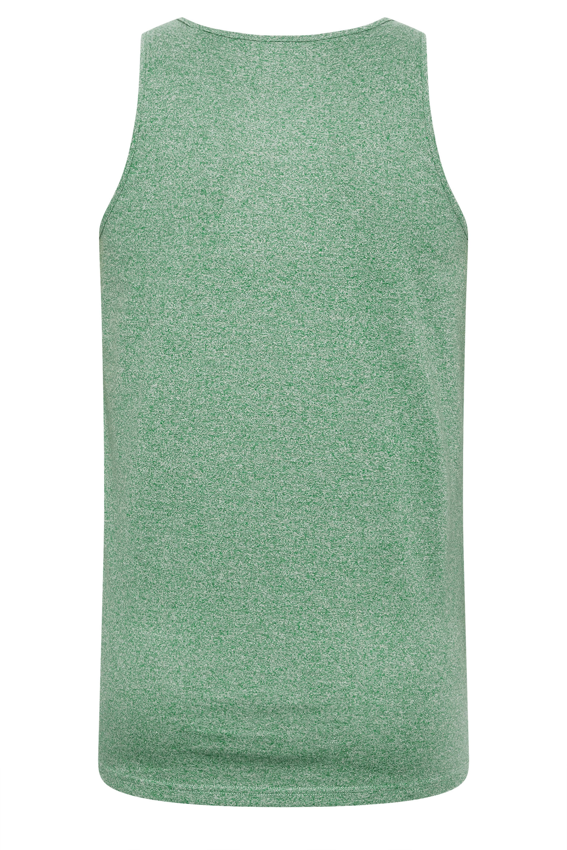 BadRhino Big & Tall Green Cotton Marl Vest | BadRhino 4