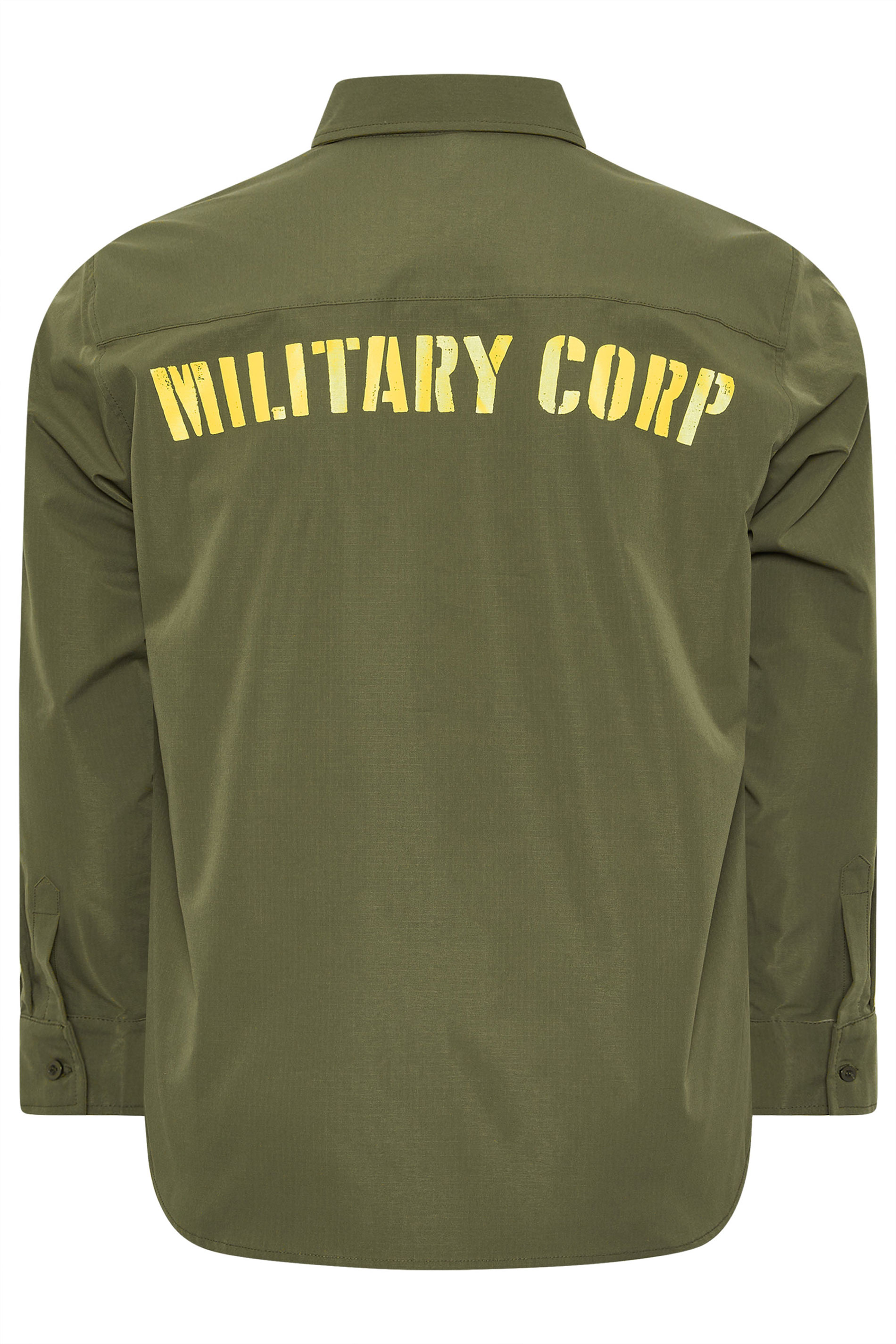 BadRhino Big & Tall Khaki Green Military Ripstop Shirt | BadRhino 6