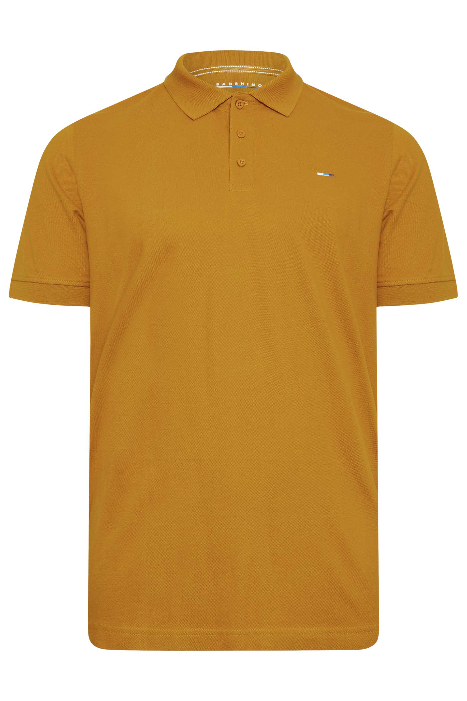 BadRhino Mustard Yellow Essential Polo Shirt | BadRhino 4