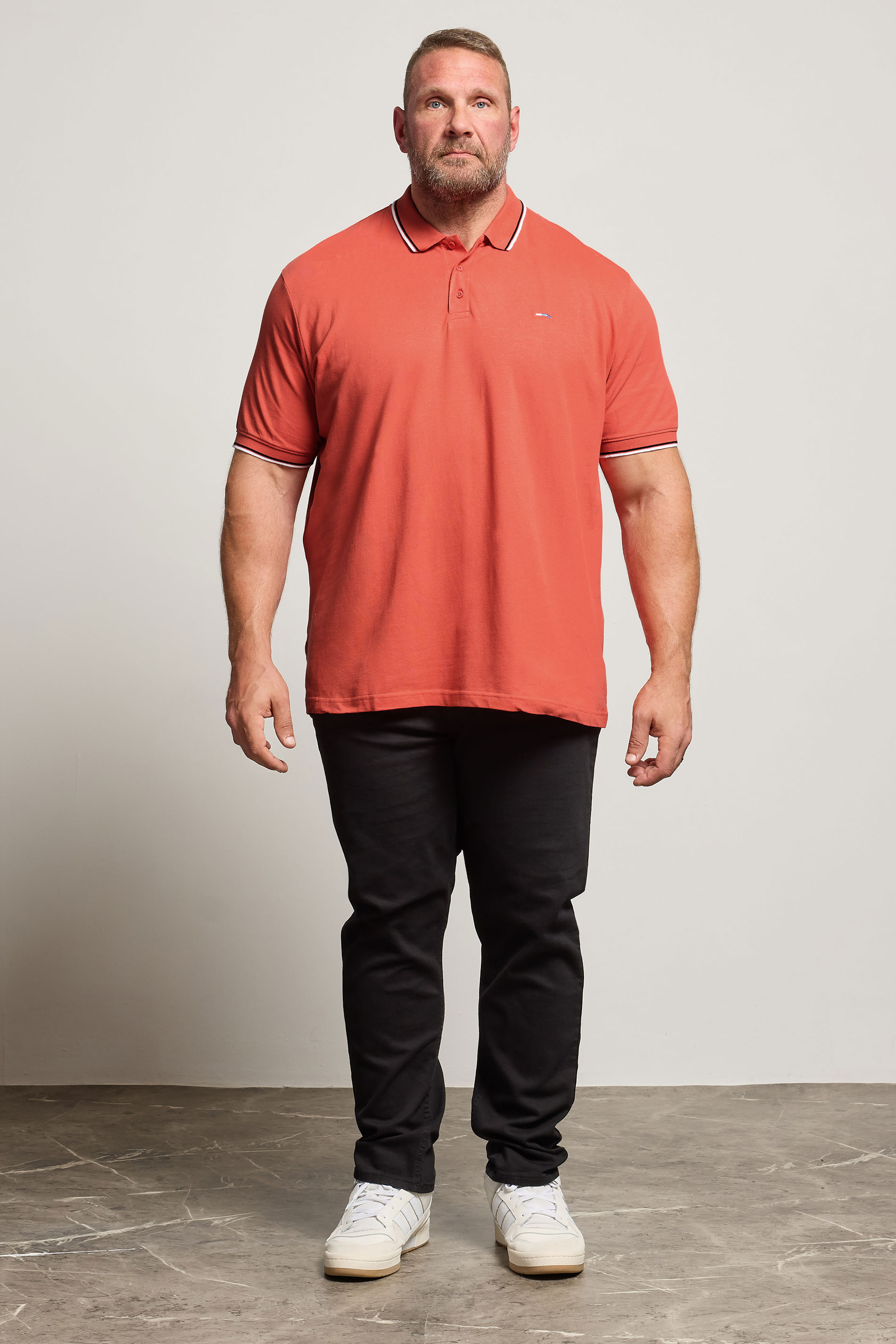 BadRhino Big & Tall Red Tipped Polo Shirt | BadRhino 2