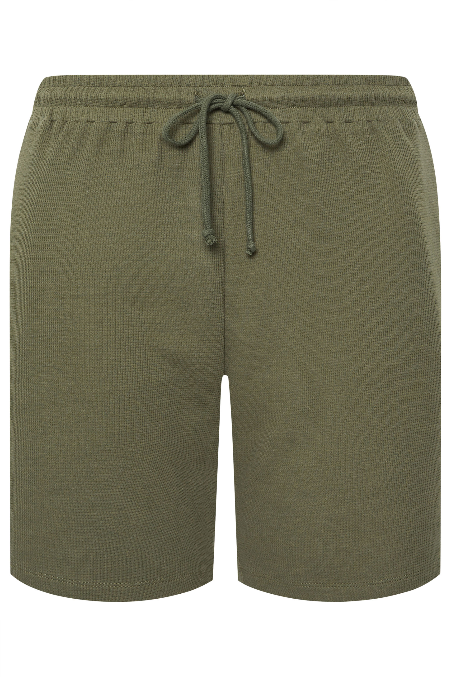 BadRhino Big & Tall Khaki Green Textured Shorts | BadRhino 6
