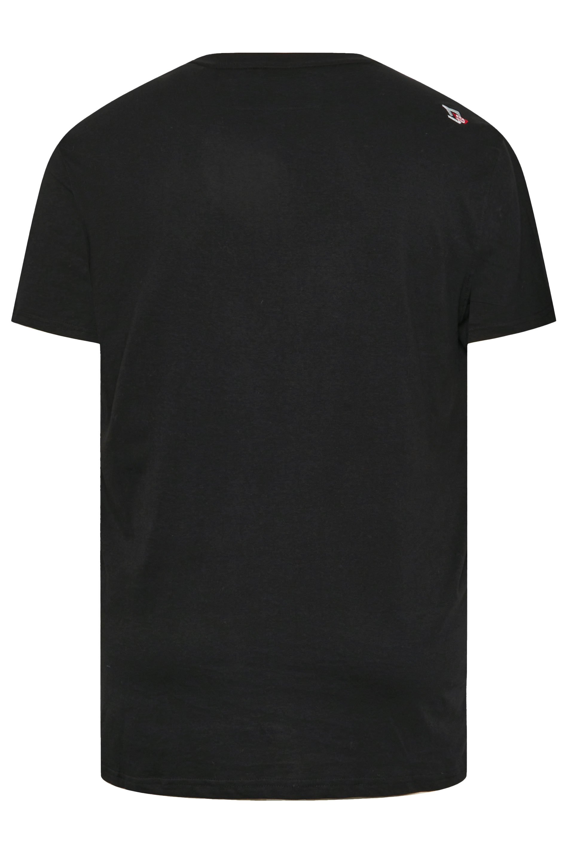 D555 Big & Tall Black 'The Wild Life' Graphic Print T-Shirt | BadRhino 4