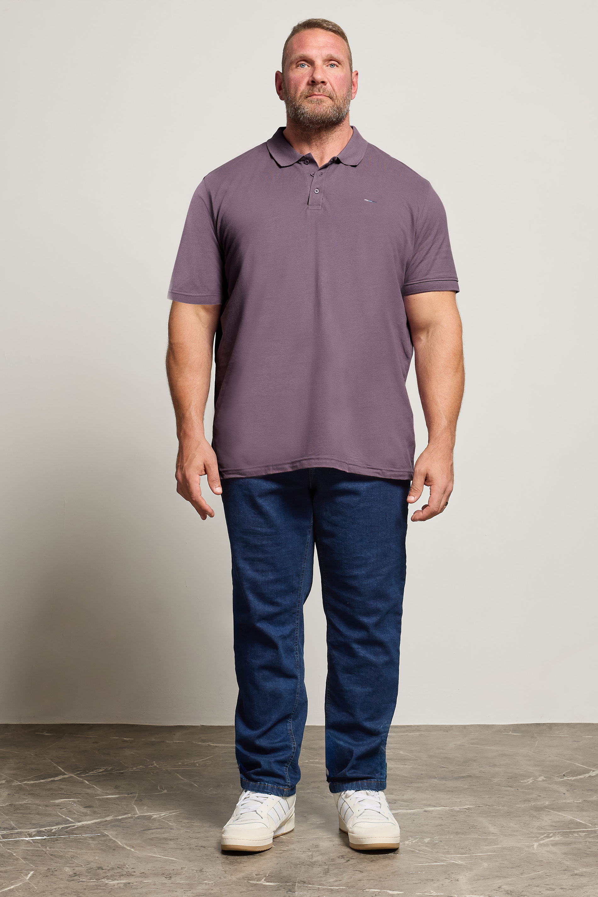 BadRhino Big & Tall Plum Purple Polo Shirt | BadRhino 2