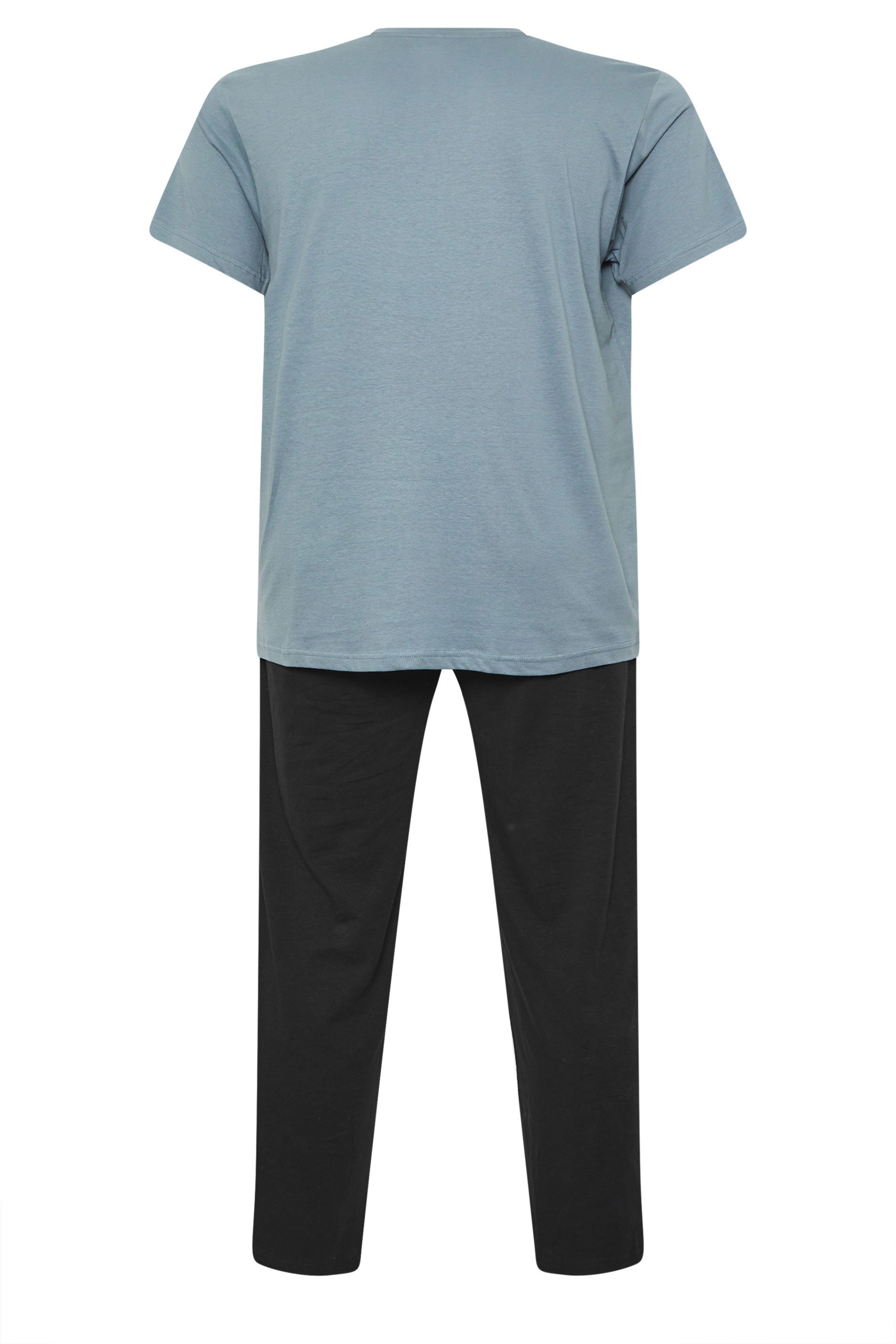 BadRhino Big & Tall Petrol Blue Lounge Trouser & T-Shirt Set | BadRhino 6