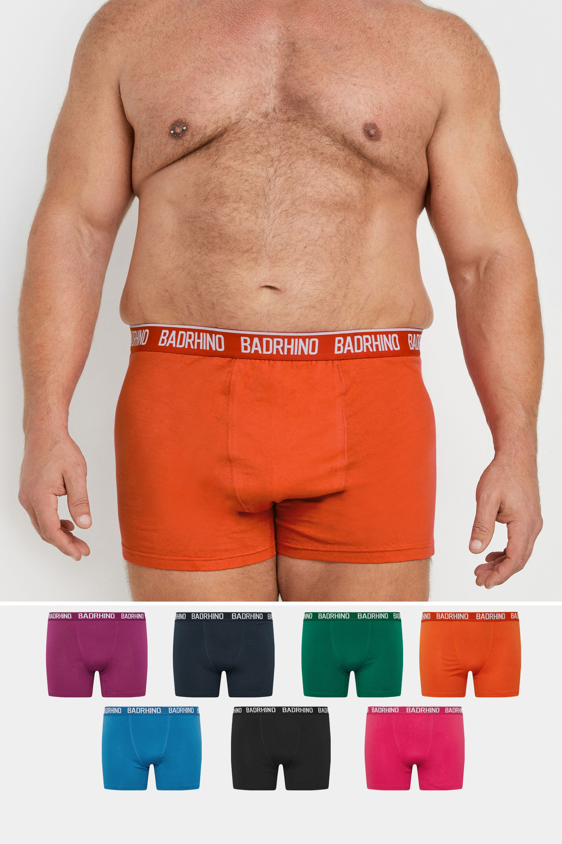 BadRhino 7 PACK Orange & Black Boxers | BadRhino 1
