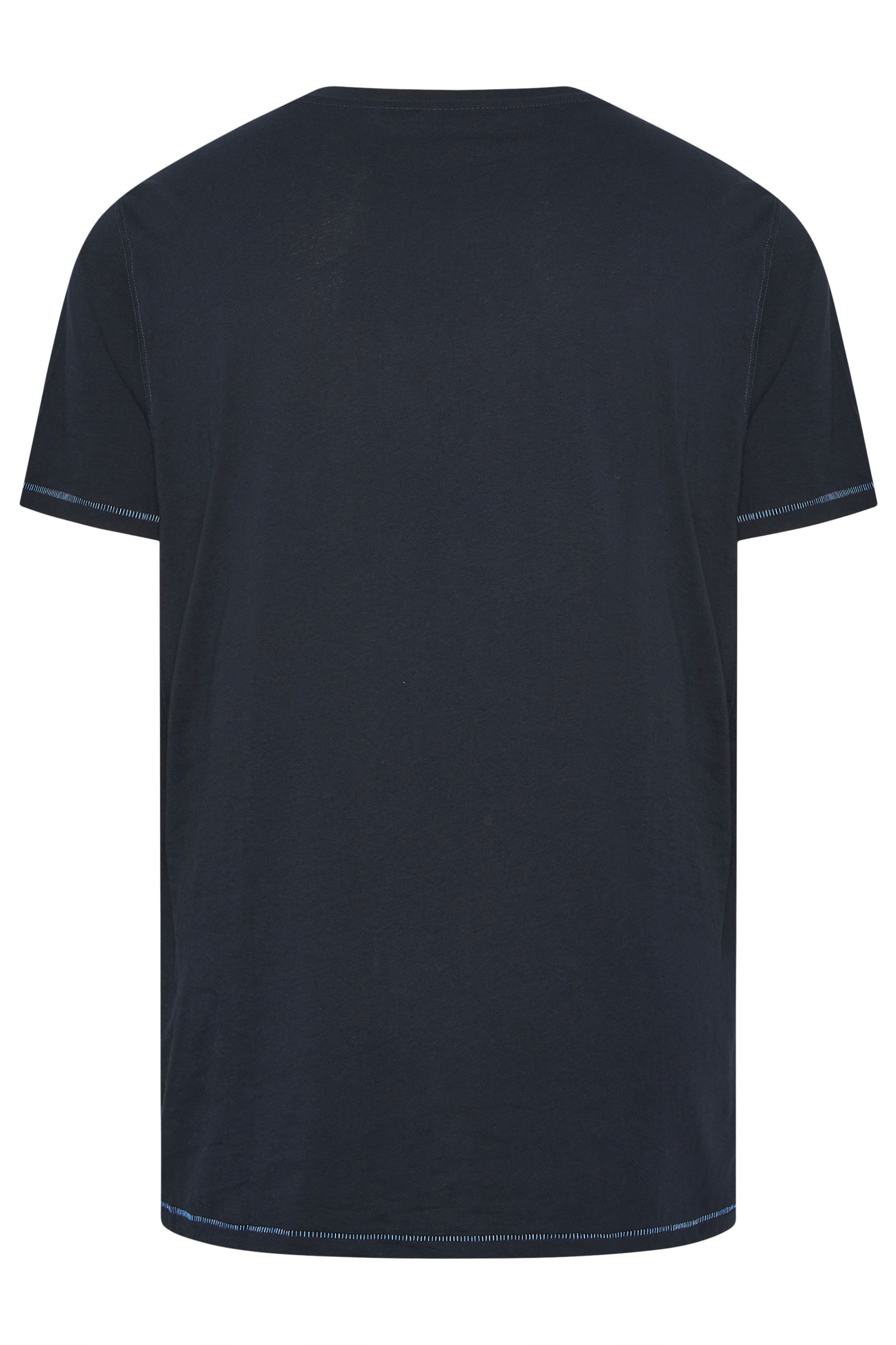 D555 Big & Tall Navy Blue Gas Monkey Graphic Print T-Shirt | BadRhino 4