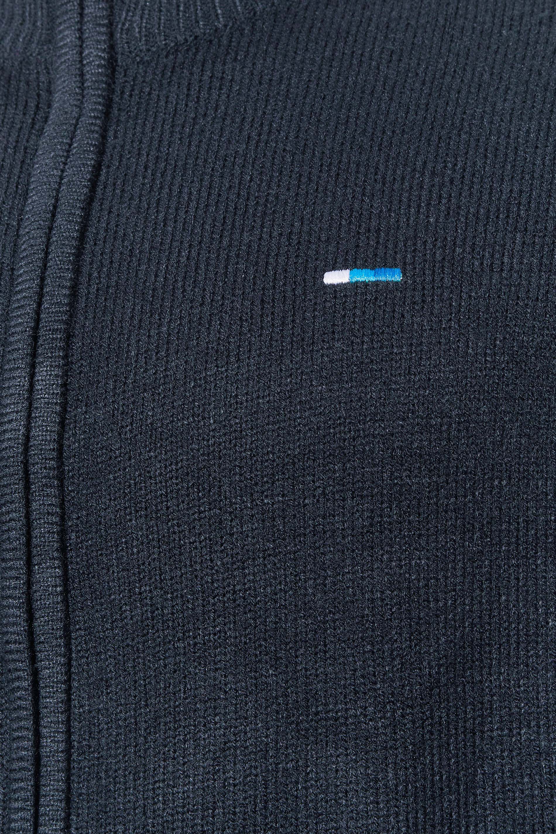 BadRhino Navy Blue Essential Full Zip Knitted Jumper | BadRhino 2
