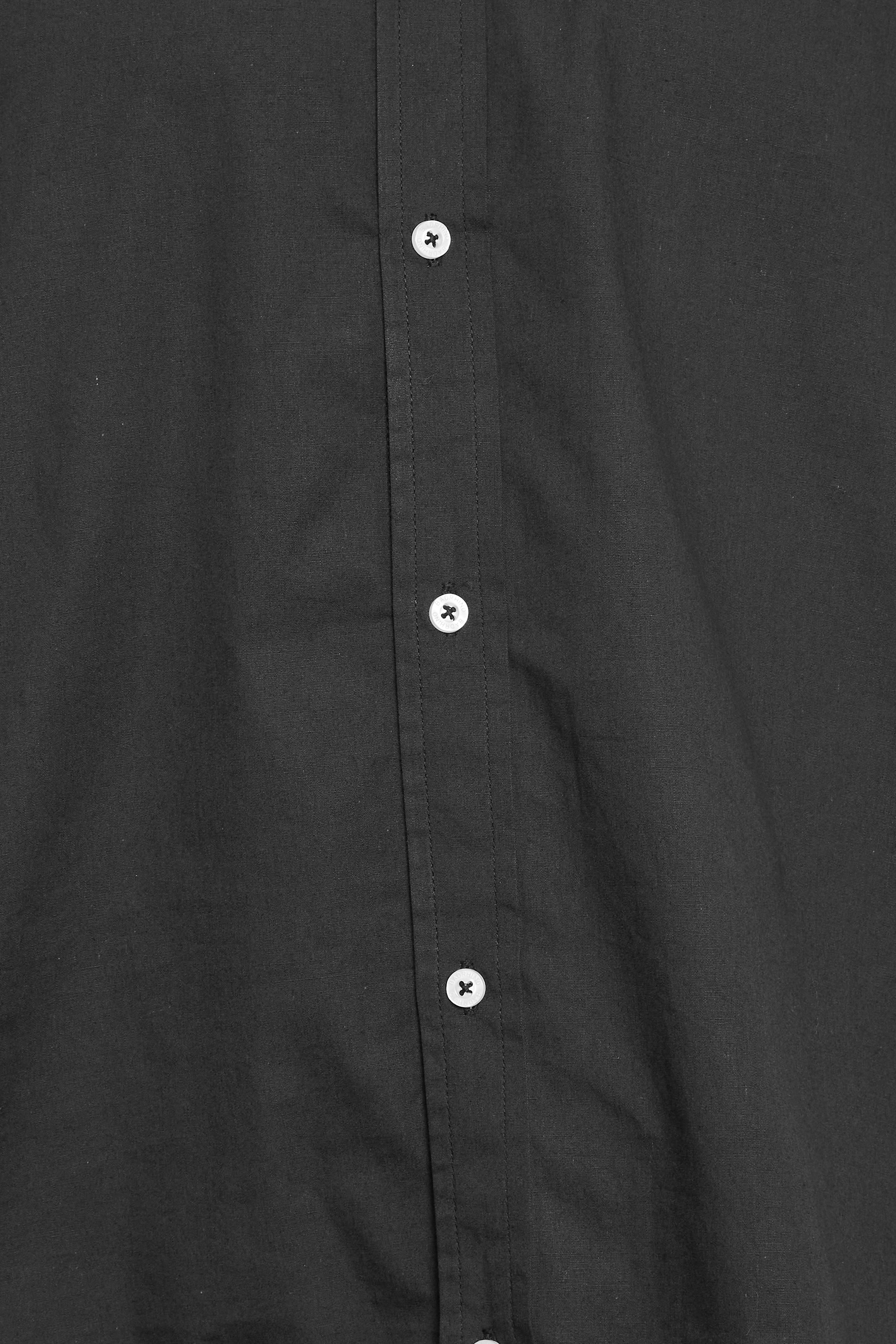 BadRhino Black Cotton Poplin Short Sleeve Shirt | BadRhino
