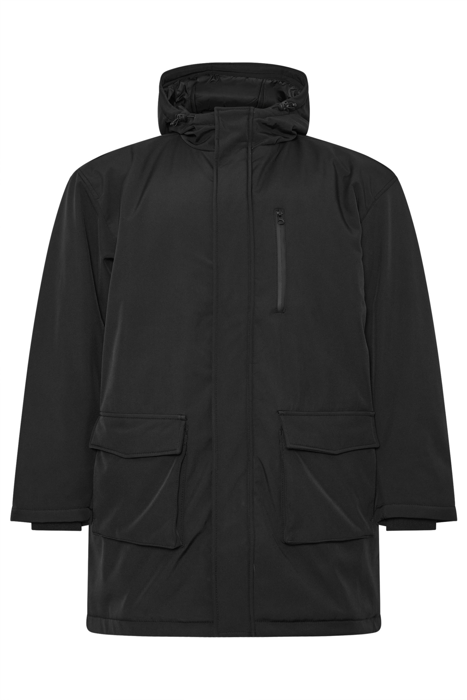 KAM Big & Tall Black Softshell Jacket 4