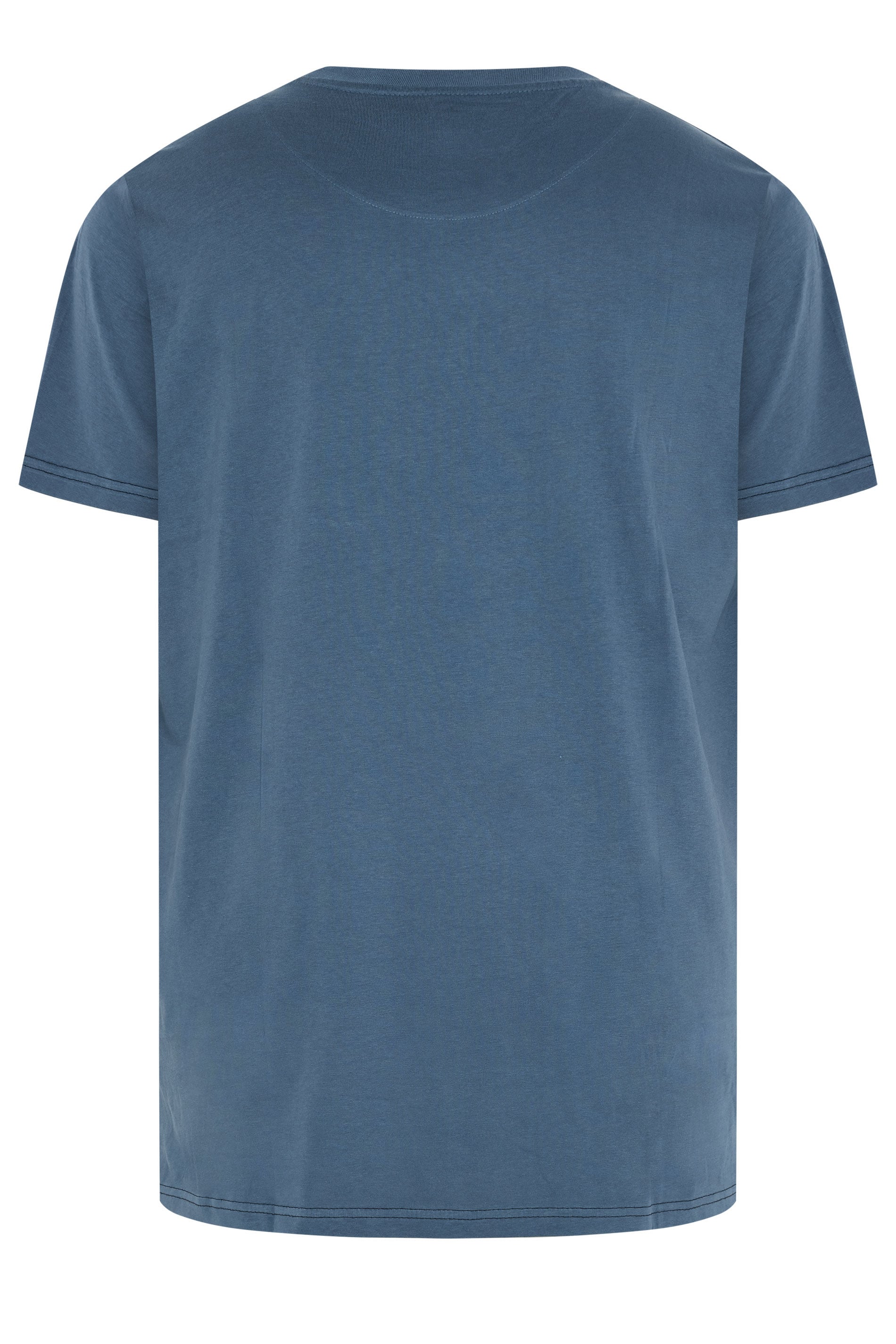 KAM Big & Tall Indigo Blue Bulldog Graphic T-Shirt | BadRhino 2