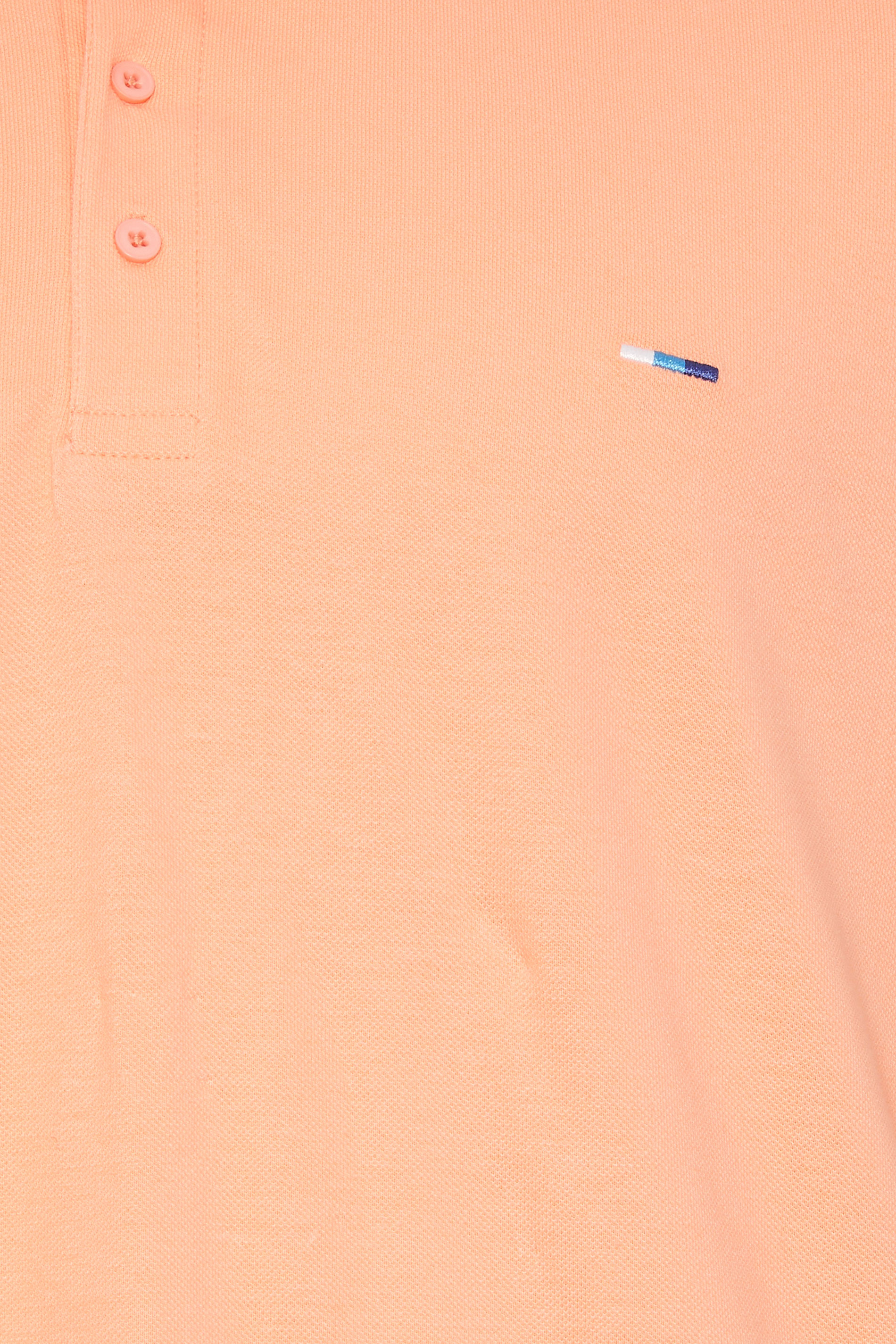 BadRhino Big & Tall 3 Pack Blue & Orange Tipped Polo Shirts | BadRhino 9