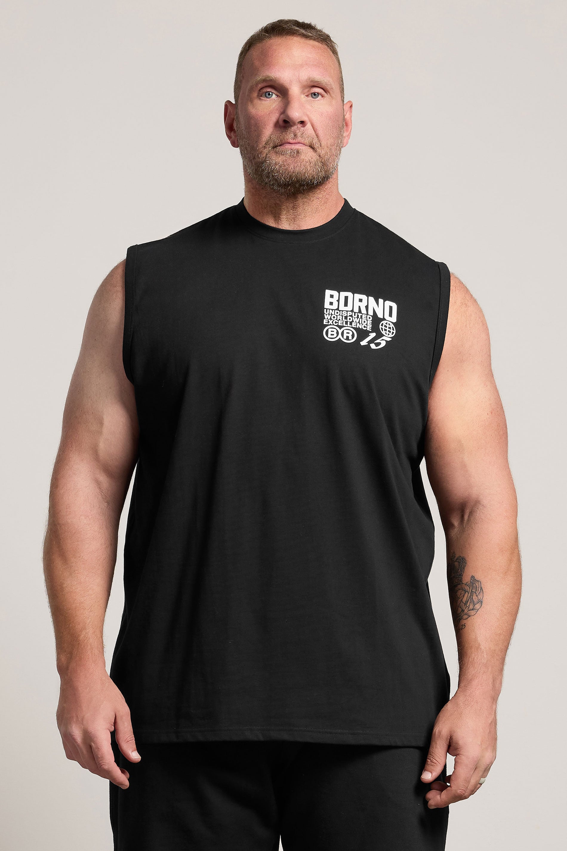 BDRNO Big & Tall Black Printed Vest | BadRhino 2