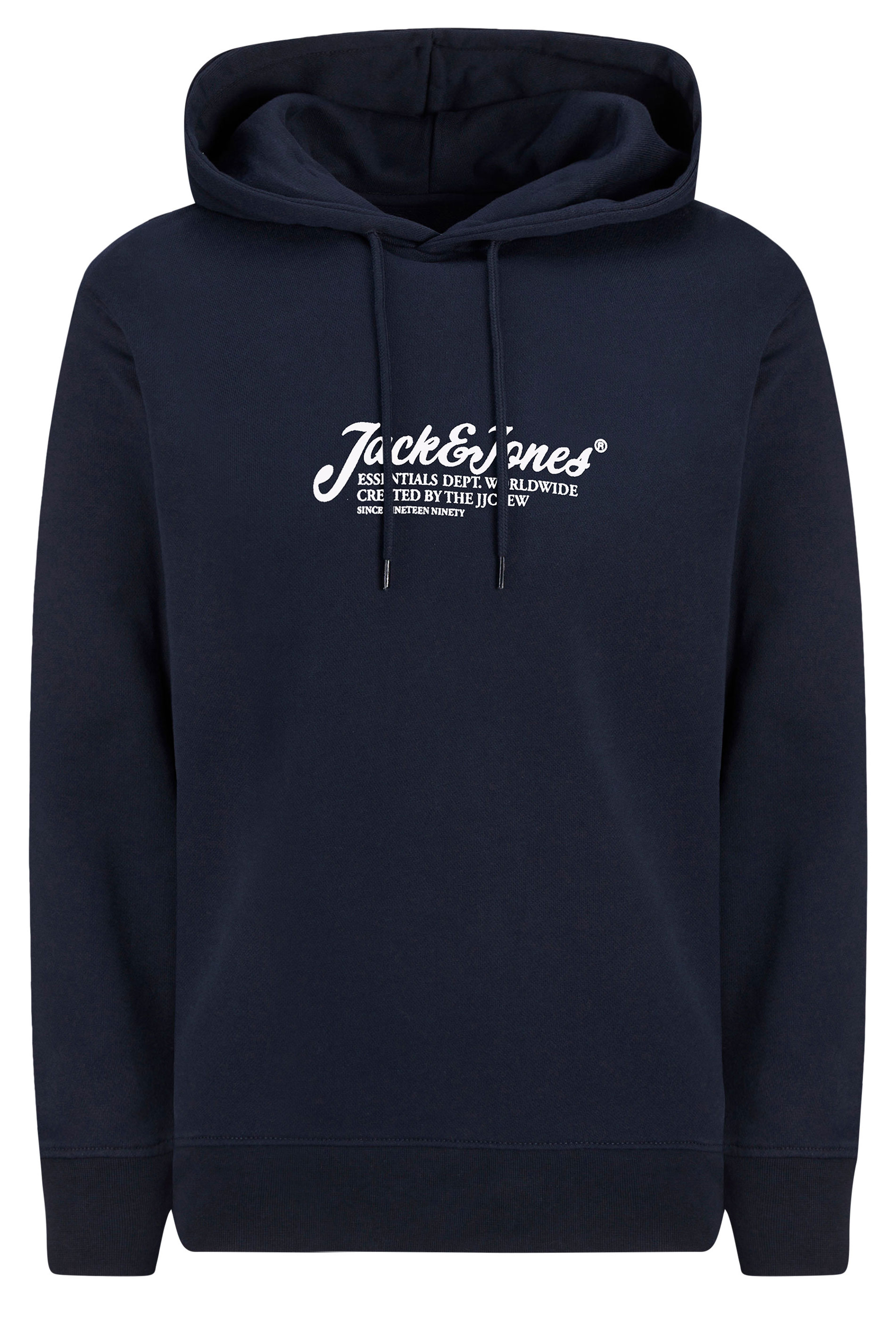 JACK & JONES Big & Tall Navy Blue Beau Hoodie | BadRhino 2