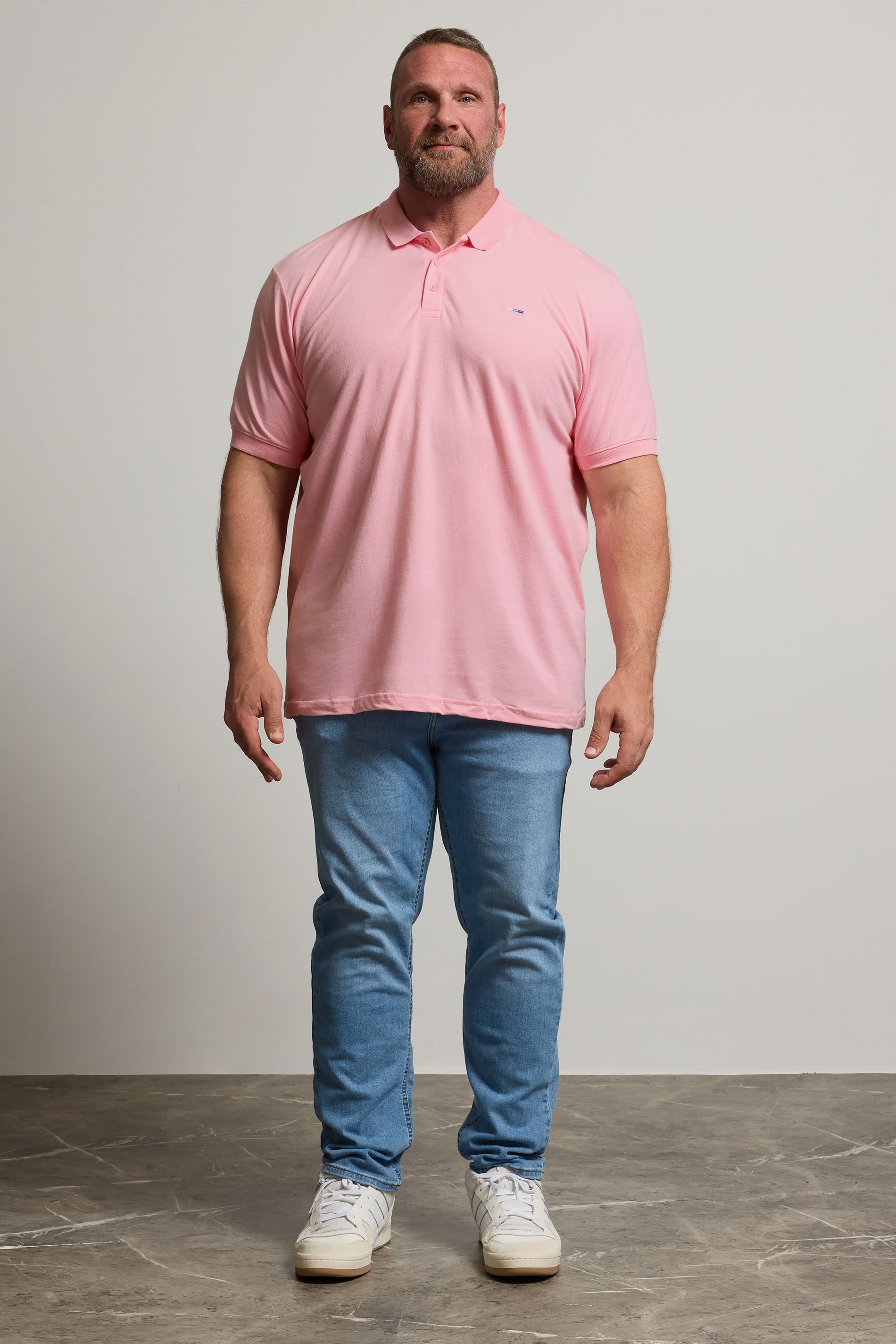 BadRhino Big & Tall Pink Polo Shirt | BadRhino 3