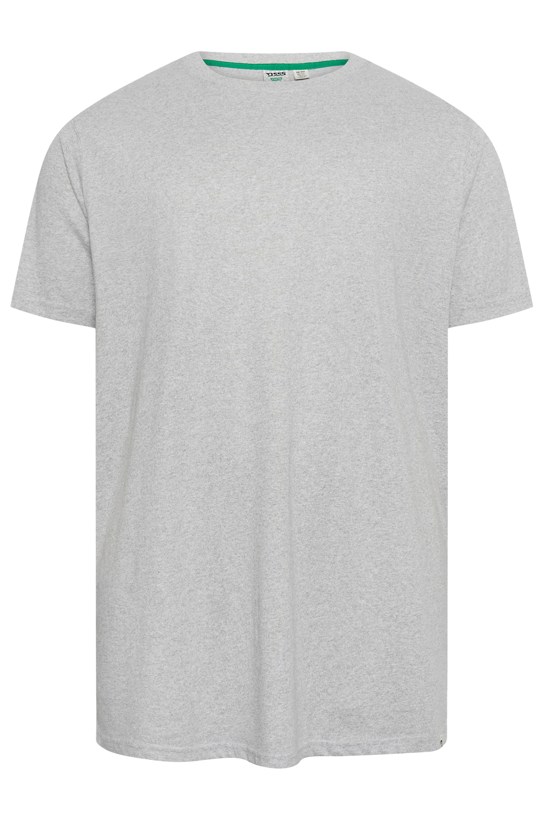 D555 2 PACK Black & Grey Crew Neck T-Shirts | BadRhino 5