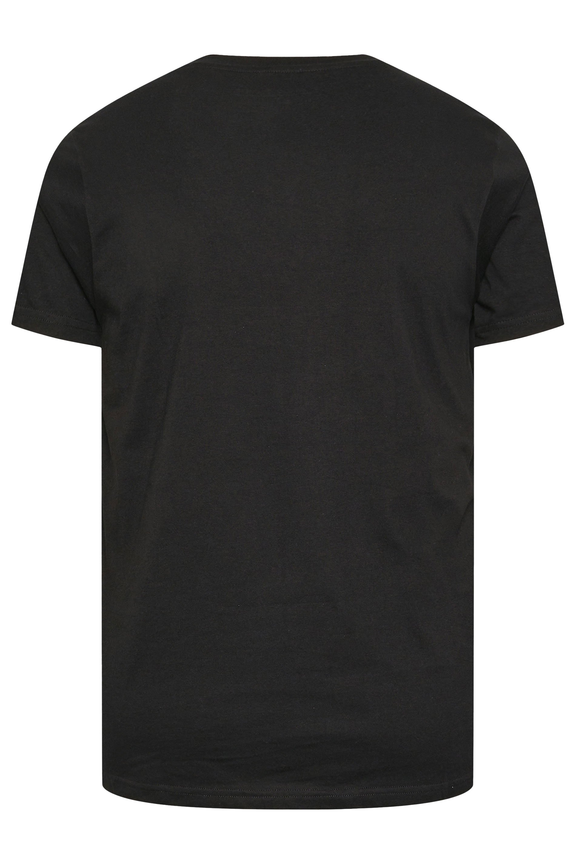 BadRhino Big & Tall Black Skiing Skeleton Graphic Christmas T-Shirt | BadRhino 5