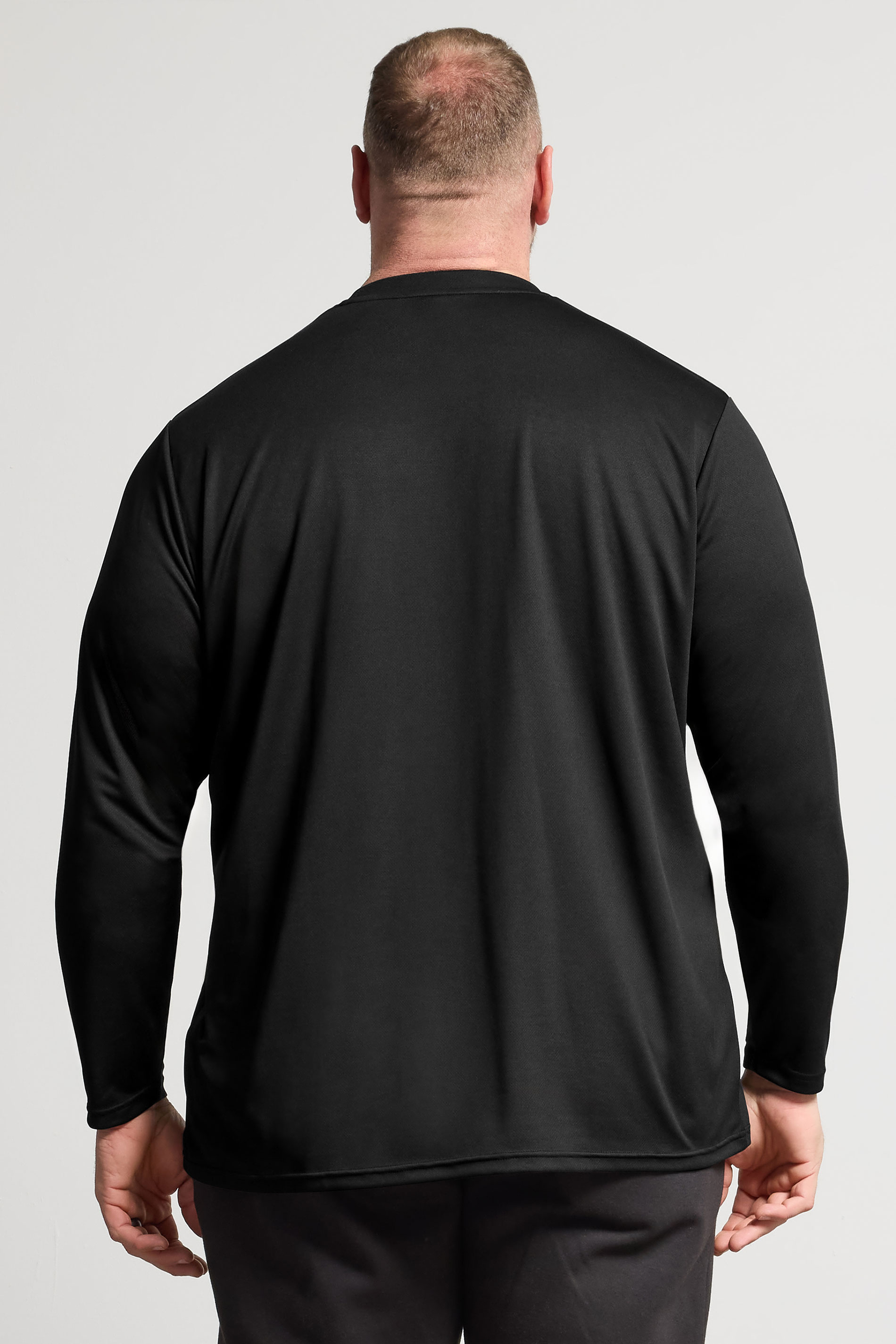 IronRhino Big & Tall Black Performance Long Sleeve T-Shirt | BadRhino 3
