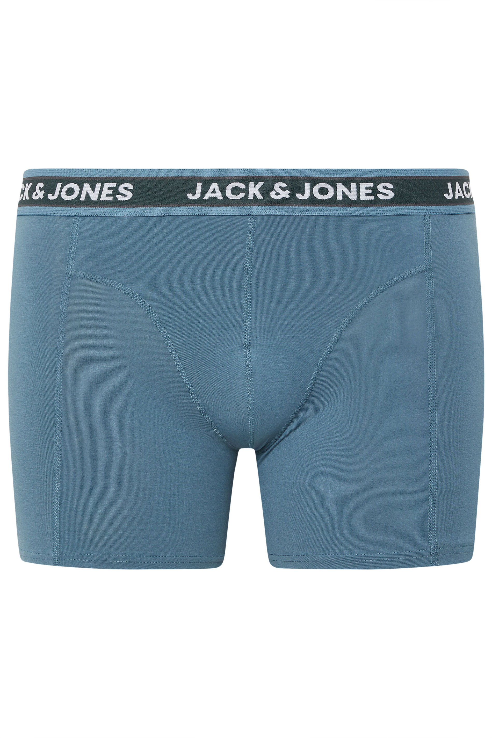JACK & JONES Big & Tall 5 Pack Blue & Black Boxers | BadRhino 8